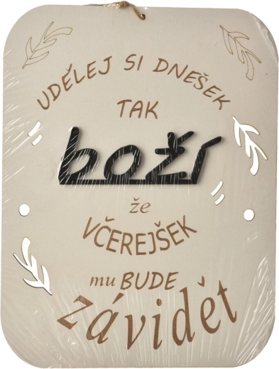 Targa motivazionale in legno "Renditi speciale oggi" 21 × 27 cm