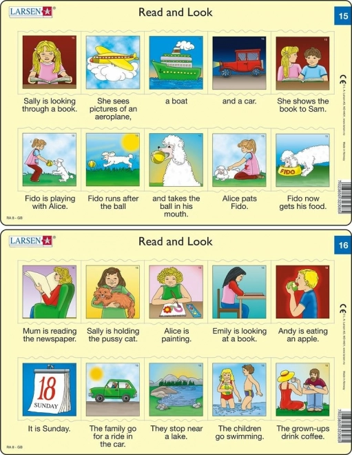 Puzzle Inglese – frasi brevi, 10 pezzi