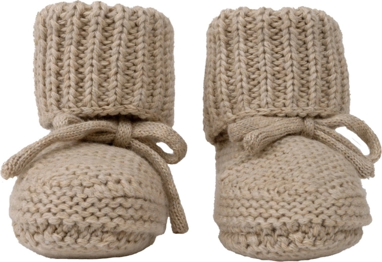 Scarpine in maglia Lodger beige 0–6 mesi