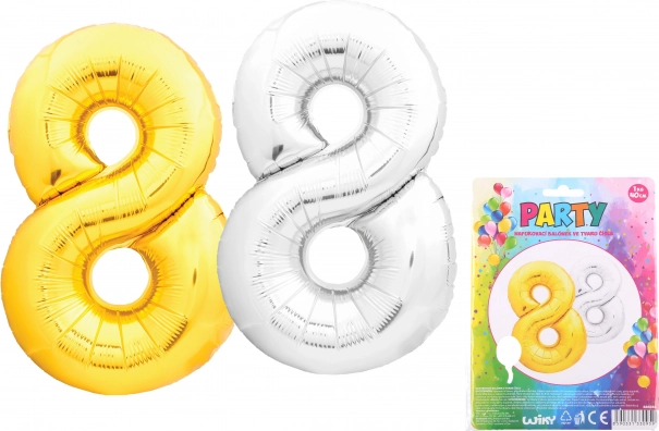 Palloncino gonfiabile numero 8 40 cm