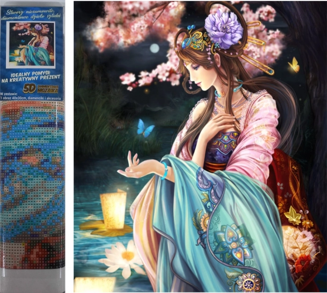 Pittura a diamante Regina delle farfalle 30x40cm