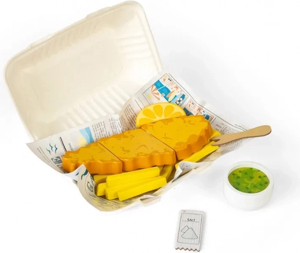 Giocattoli di Legno Pesce e Patatine di Bigjigs Toys