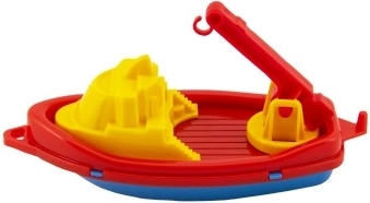 Barchetta/scialuppa da acqua in plastica 14x7 cm, 2 colori