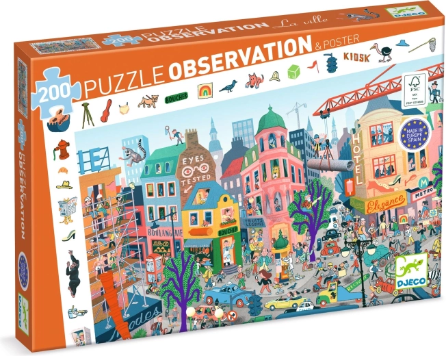 Puzzle di osservazione Djeco città