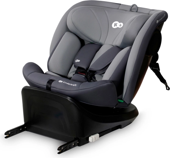 Seggiolino auto girevole Kinderkraft i-Grow i-Size 40–150 cm grigio