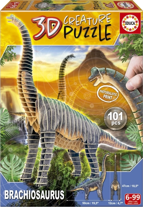 Puzzle 3D Brachiosaurus - 101 pezzi