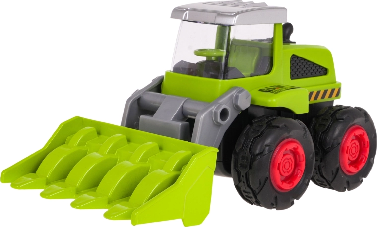 Bulldozer metallico per bambini 1:55 con benna anteriore mobile