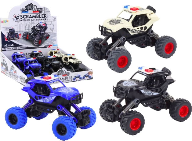 Macchinina della Polizia con Motore a Frizione