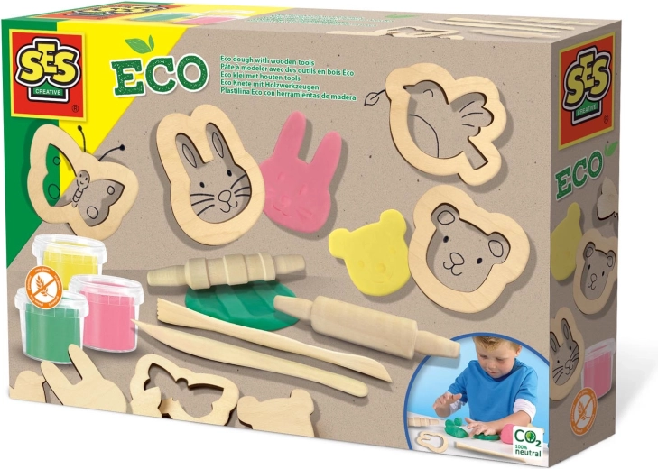Pasta da modellare ECO con accessori in legno