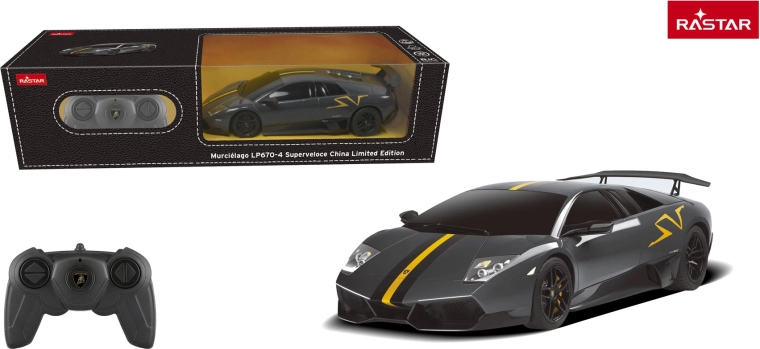 Auto RC Rastar Lamborghini Murciélago LP670-4 Superveloce 1:24 grigia - 1 pezzo