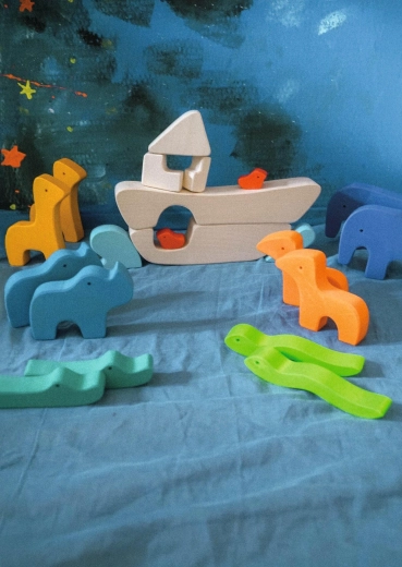 Arca di Noè – set di figurine in legno