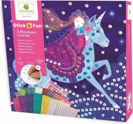 Set di mosaici Stick & Fun Unicorni