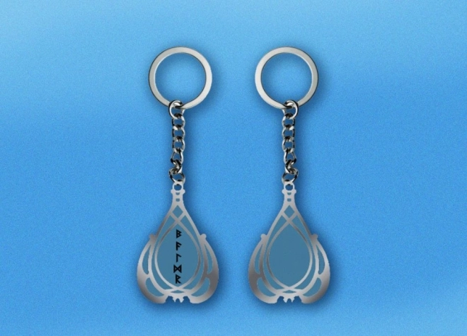 Portachiavi GOD OF WAR RAGNAROK – trasparente con licenza