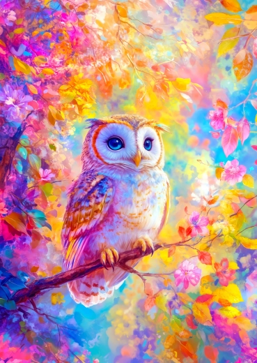 Puzzle Enjoy Gufo pastello 1000 pezzi