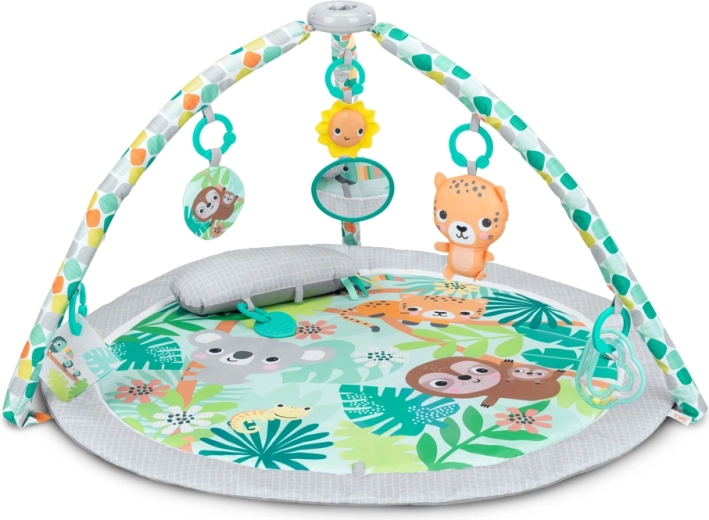 Bright Starts palestra/ tappetino gioco con attività Wild Rainforest FoldAway