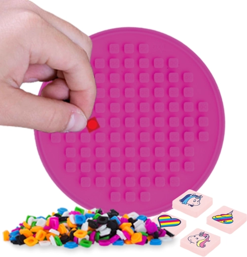 Pixie crew pannello adesivo a mosaico fucsia cerchio