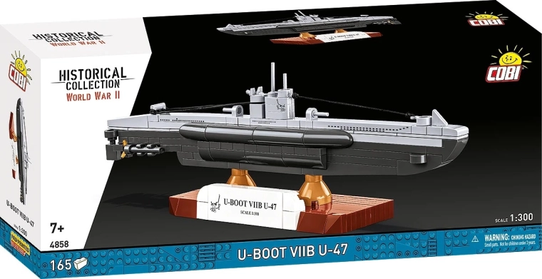 Set per costruzioni sottomarino U-Boot VIIB U-47 1:300 (165 pezzi)