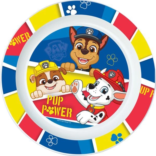 Piatto di plastica PAW Patrol 22 cm blu