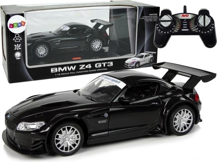 Auto RC BMW Z4 GT3 1:18 nero con luci 2.4 GHz