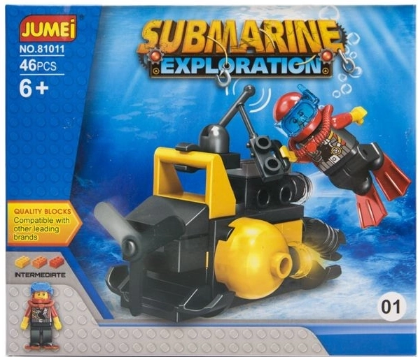 Costruzioni Jumei sottomarino – esplorazione subacquea (46 pezzi, 14 × 12 cm) - 1 pezzo