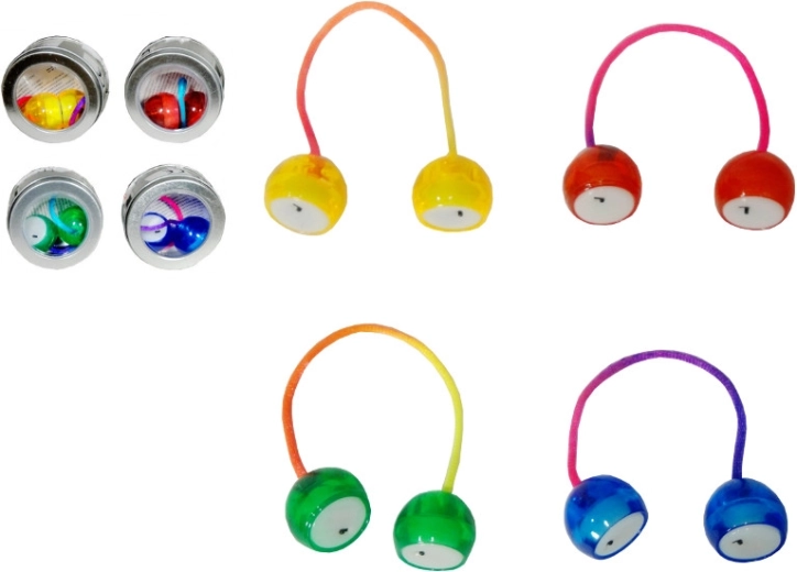 Sfere di plastica luminose con cordino