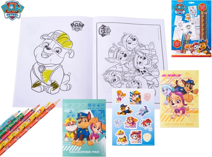 Set di album da colorare e adesivi PAW PATROL per bambini