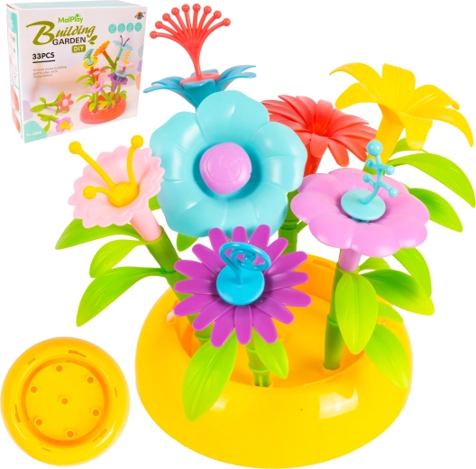 Kit di costruzione floreale fai-da-te Piccolo giardino (33 pezzi)