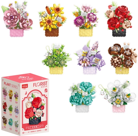 Florist cestini floreali e bouquet ricchi, 9 tipi