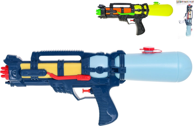 Pistola ad acqua 42 cm con serbatoio e pompa per bambini