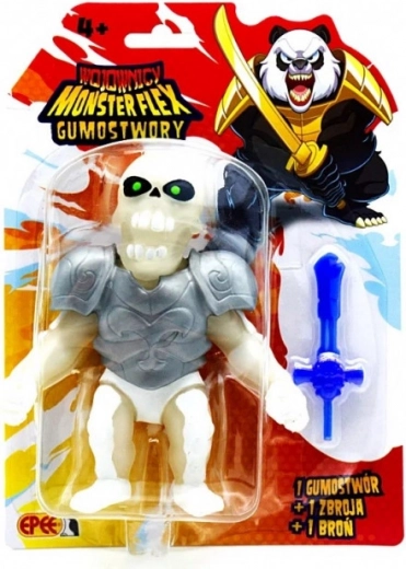 Figuretta scheletro Gumshoe Warriors con spada luminosa resurrezione