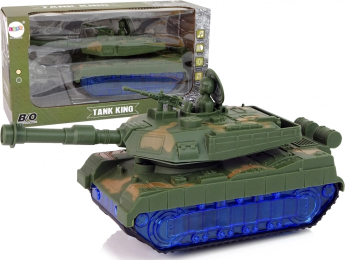 Batteria per carro armato militare Moro Sound con diodi blu