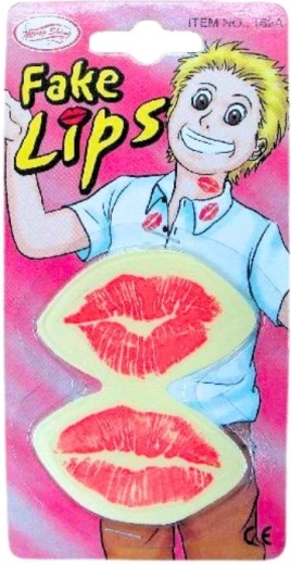 Impronte di rossetto finte – adesivi per scherzi e feste