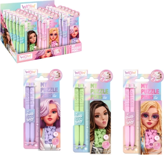 Set di 2 penne Puzzle WoW Generation