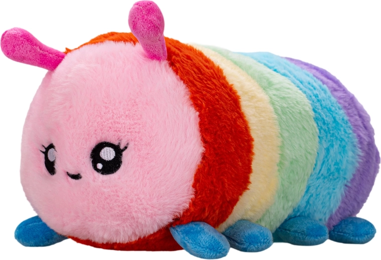 Centopiedi di peluche arcobaleno 27 cm