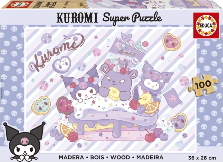 Puzzle in legno Educa Kuromi 100 pezzi