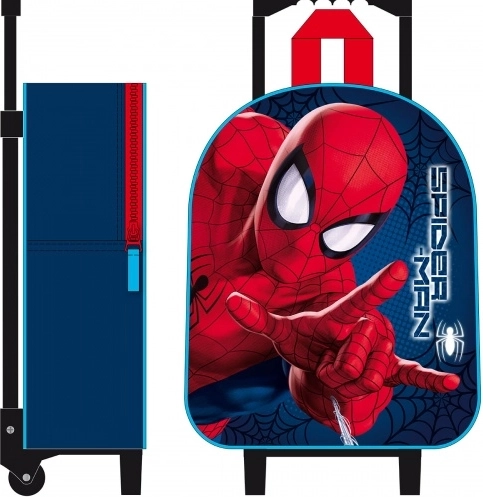 Zaino con ruote Spider-Man 3D “Friends around town” 32 cm
