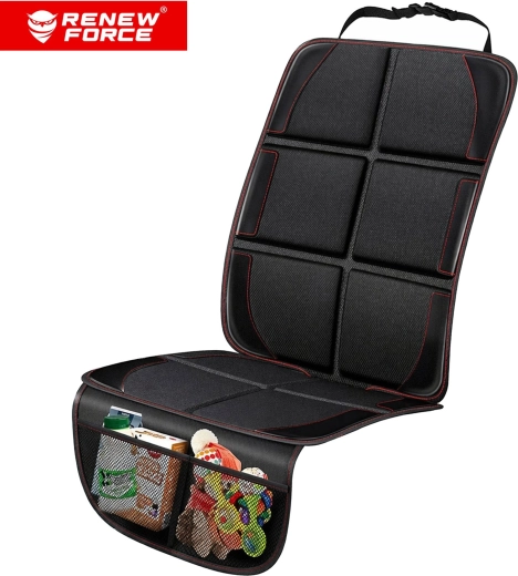 Tappetino protettivo per seggiolino auto 2 in 1 con organizer