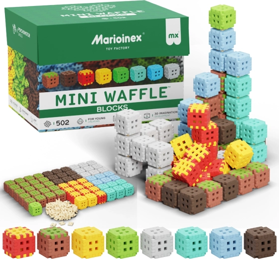 Costruzioni Mini Waffle Blocks 502 pz MARIOINEX