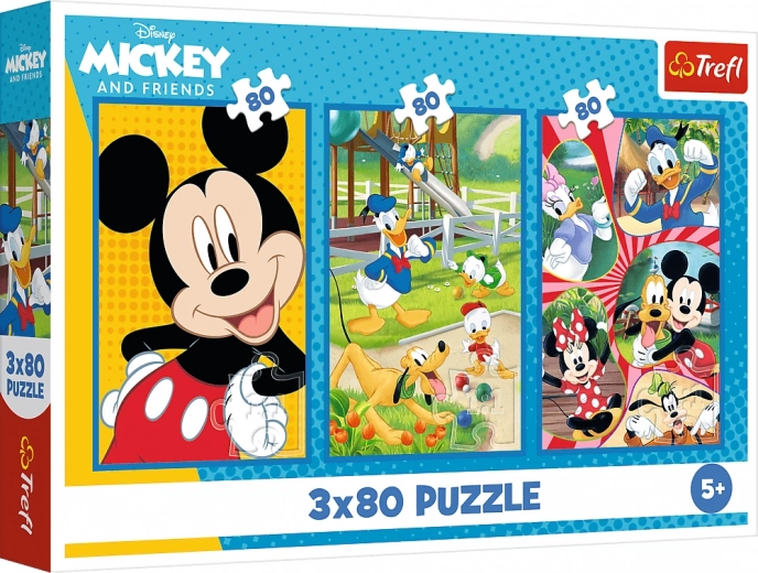 Puzzle 3x80 – squadra di MICKEY MOUSE di Trefl