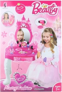 Tavolino da toeletta per bambini con accessori