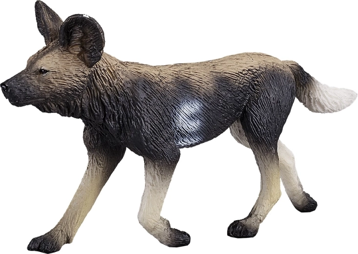 Figura realistica di cane licaone africano