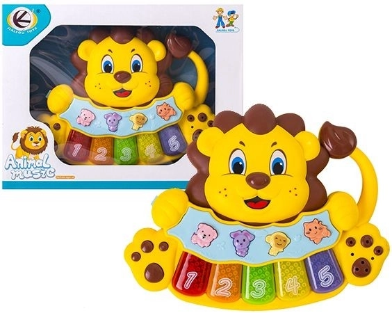 Mini pianino/organetto per bambini leone - 1 pezzo