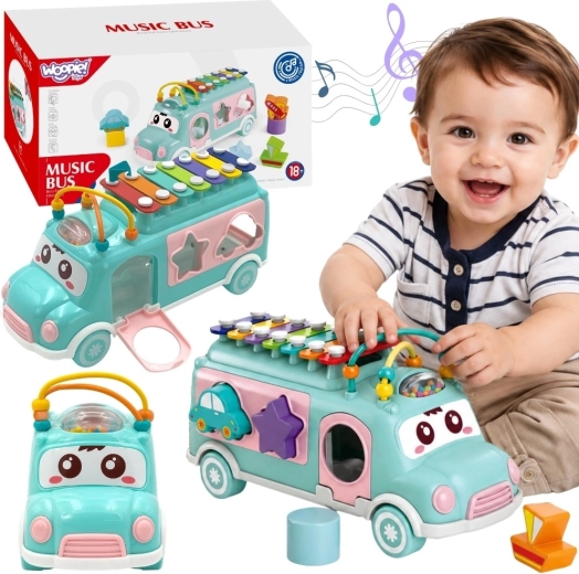 Auto musicale con selezionatore di forme e xilofono WOOPIE BABY