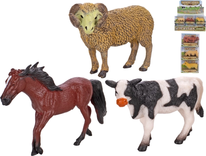 Set di figurine Animali della fattoria 8 cm, 24 pz