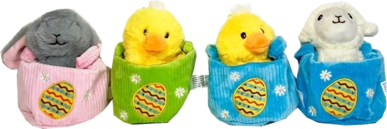 Animaletto pasquale nel cestino