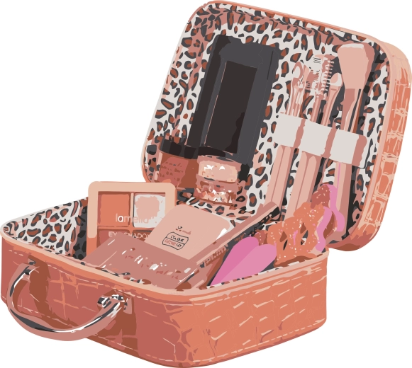 Valigetta con cosmetici 19 cm