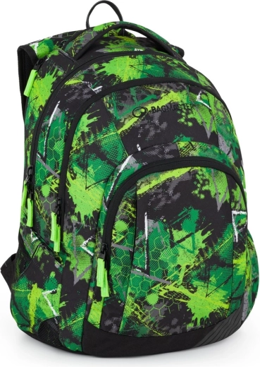 Zaino per studenti Bagmaster Lincoln verde-nero