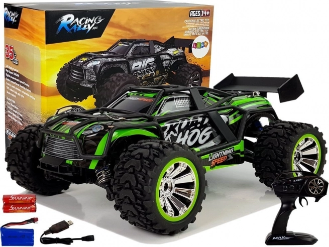 Auto fuoristrada telecomandato 2.4G 1:18 verde