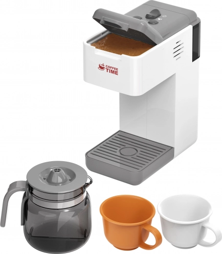 Macchina del caffè per bambini con caraffa e acqua corrente 20 cm
