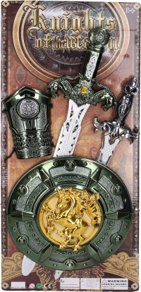 Set da cavaliere con spada medievale